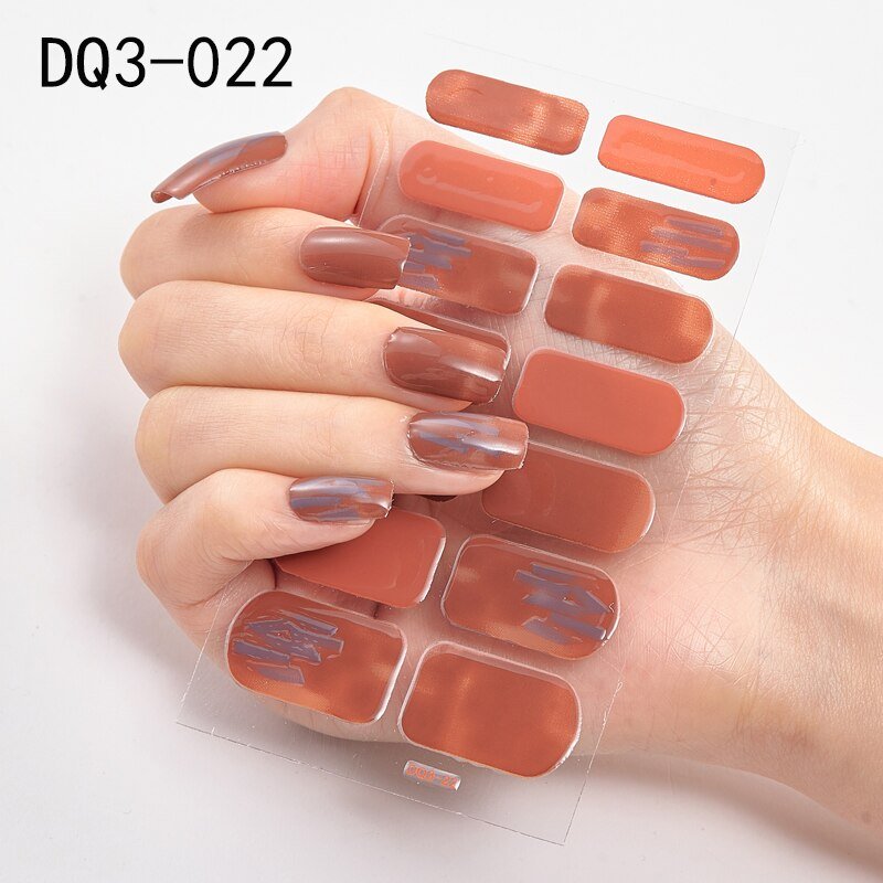 Glitter Powder Sequins Fashion Nail Art Stickers for Party DIY Manicure, 1 Sheet Collection