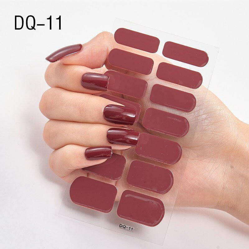 Glitter Powder Sequins Fashion Nail Art Stickers for Party DIY Manicure, 1 Sheet Collection