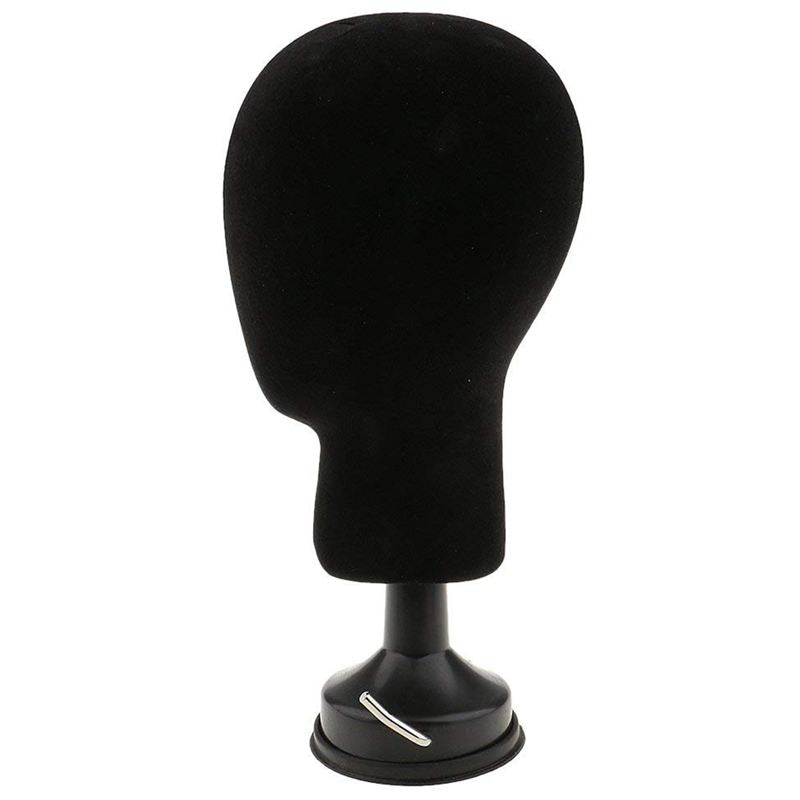 Styrofoam Mannequin Head Model - Hairdressing Bracket Base Plate for Wigs, Caps, and Glasses Display Stand Holder