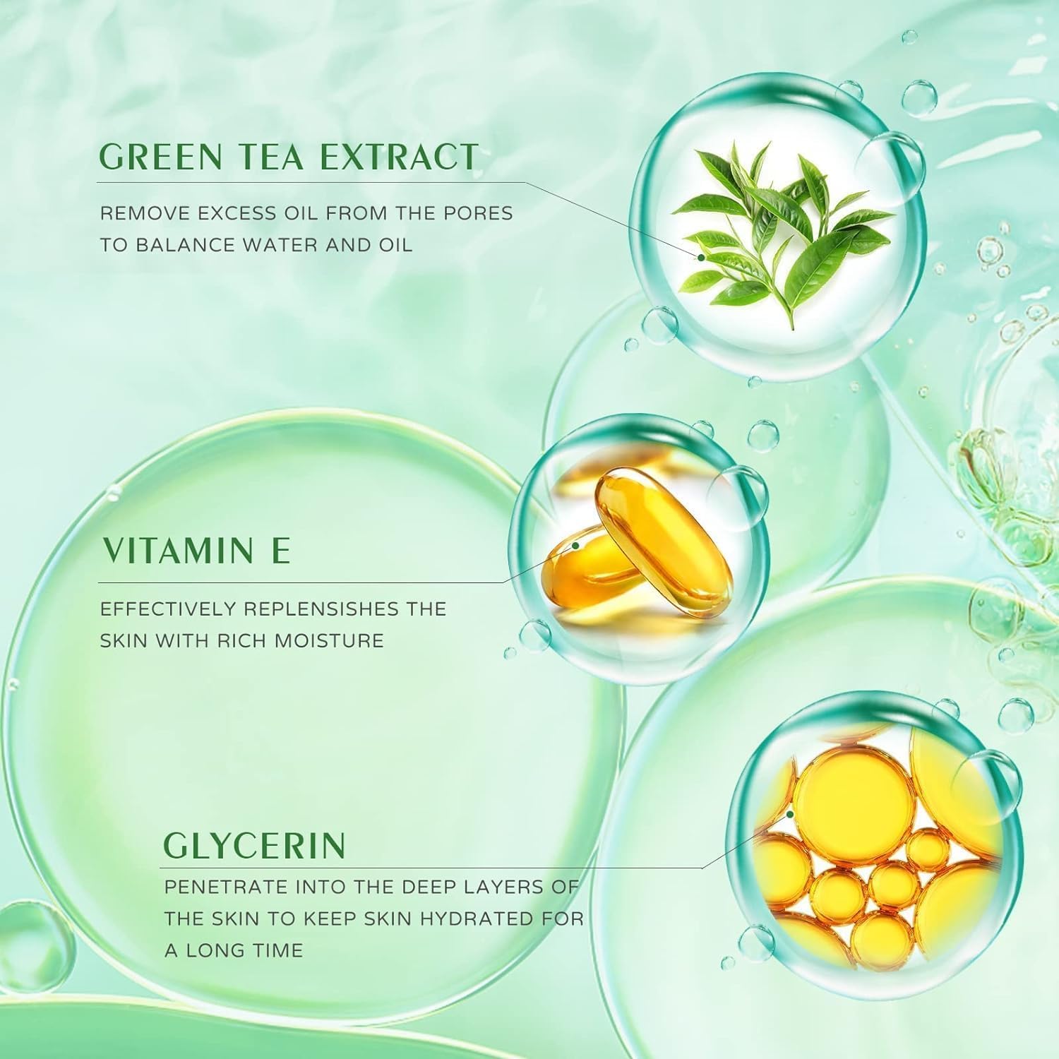 2PCS Green Tea Deep - Cleansing Mask Sticks for All Skin Types, Blackhead Removal & Oil Control