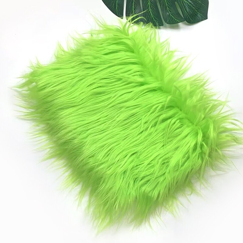 25x45cm Wide, 8cm Long Pile Artificial Faux Fur Fabric Ideal for Patchwork, Sewing, Doll Toy Beard Hair, DIY Handmade Projects, Home Decoration, and Cosplay Costumes