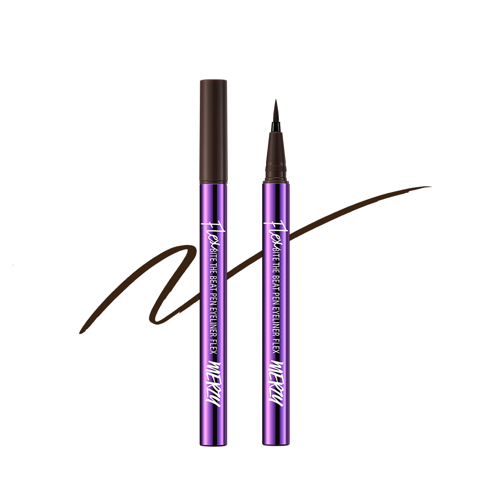 MERZY BITE THE BEAT Flexible Pen Eyeliner - 0.6g with 3 Color Options