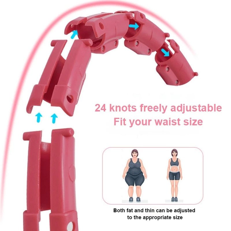 24 - Section Detachable ABS Sport Hoop for Abdominal Workout and Weight Loss