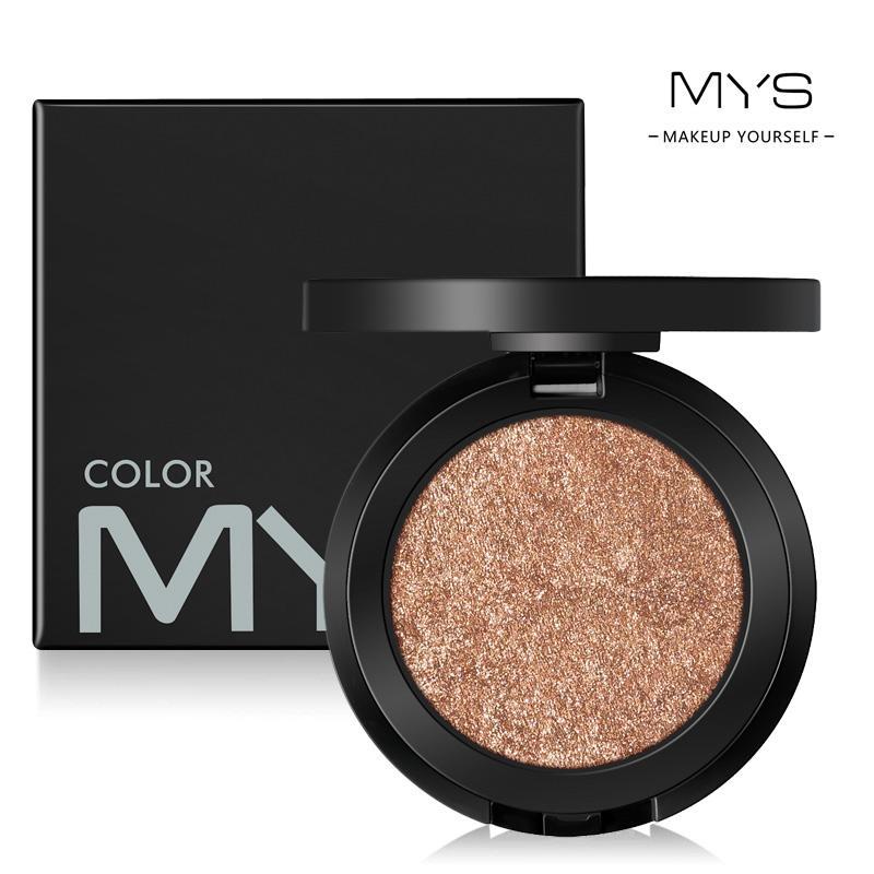 MYS Brand 6-Color Waterproof Mineral Shimmer Makeup Palette for Contouring & Highlighting