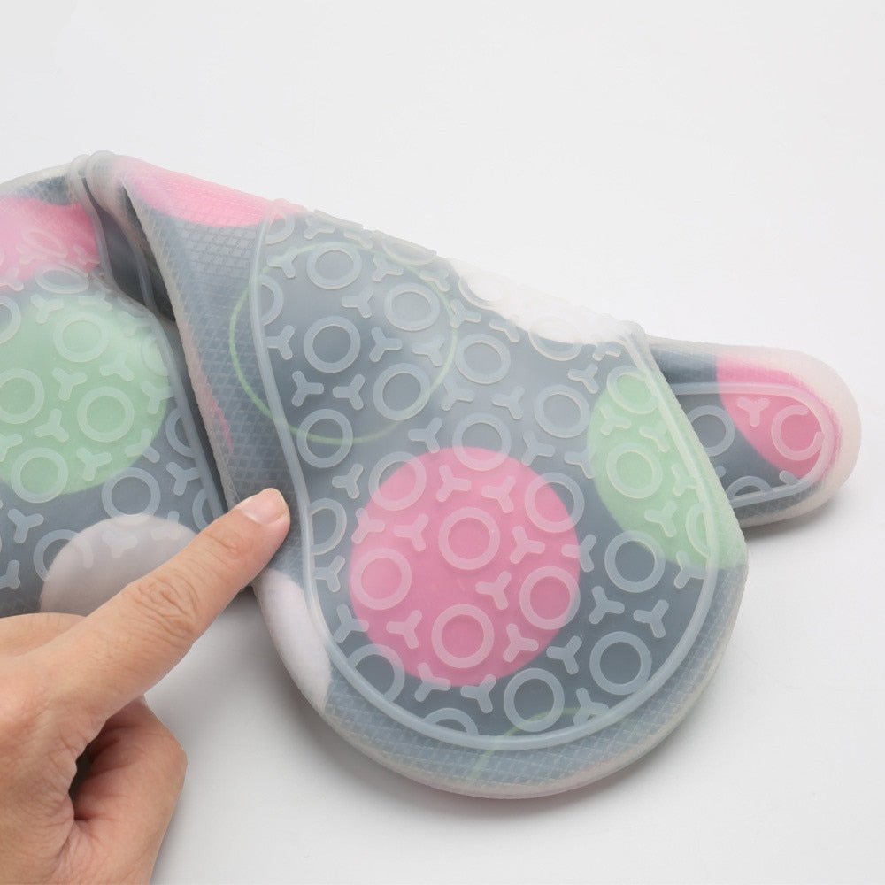 2PCS Thicker Heat-Resistant Silicone Kitchen Gloves for Oven and Microwave Use