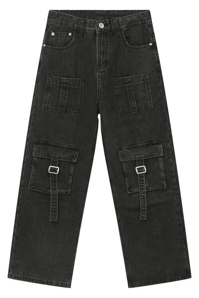 Men's Mid-Rise Cargo Pocket Jeans - A Classic Bottom Wear