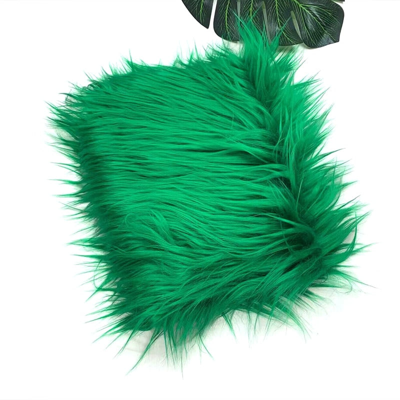 25x45cm Wide, 8cm Long Pile Artificial Faux Fur Fabric Ideal for Patchwork, Sewing, Doll Toy Beard Hair, DIY Handmade Projects, Home Decoration, and Cosplay Costumes