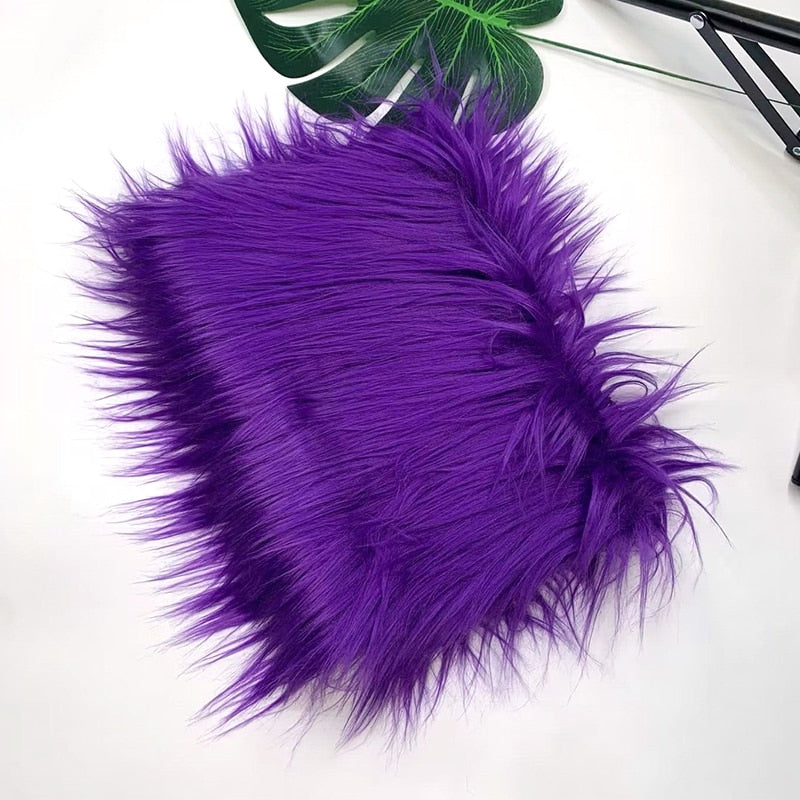 25x45cm Wide, 8cm Long Pile Artificial Faux Fur Fabric Ideal for Patchwork, Sewing, Doll Toy Beard Hair, DIY Handmade Projects, Home Decoration, and Cosplay Costumes