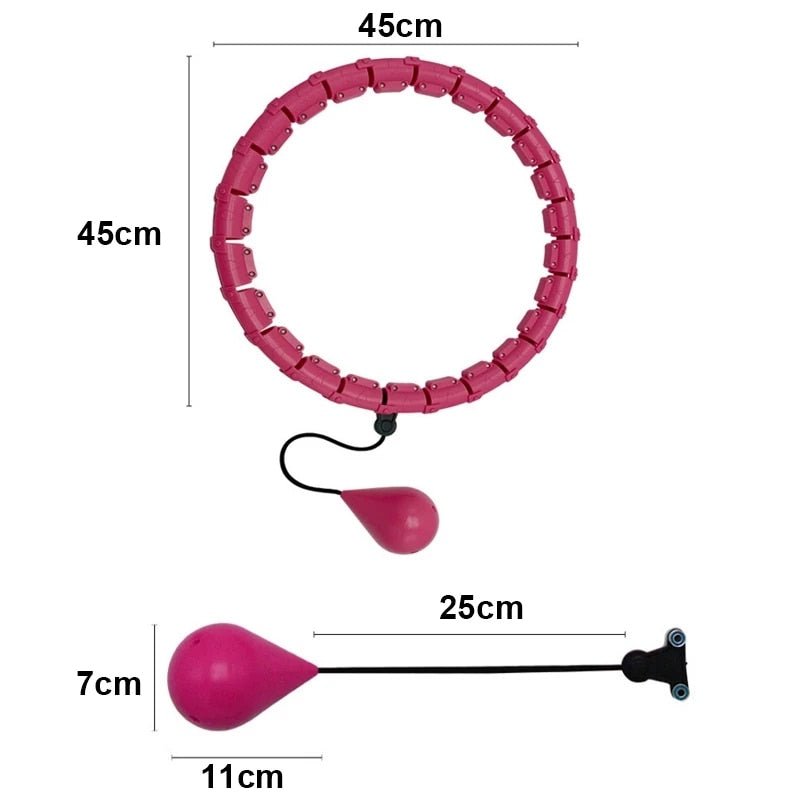 24 - Section Detachable ABS Sport Hoop for Abdominal Workout and Weight Loss