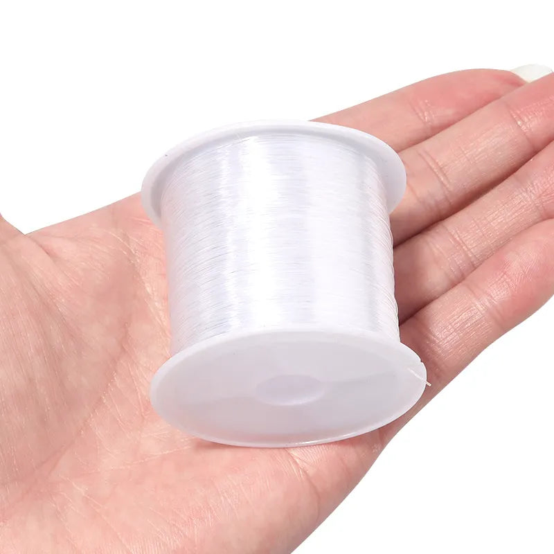 Single Piece of 0.2 - 1mm Clear Non - Stretch Nylon Fishing Line for Beads, Ideal Wire String for Jewelry Making Supplies - Wholesale Available
