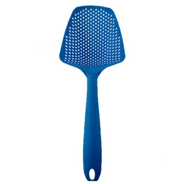 1 Piece Portable Nylon Filter Cooking Shovel Strainer Scoop - Ideal Kitchen Accessories for Colander and Leaking Tasks