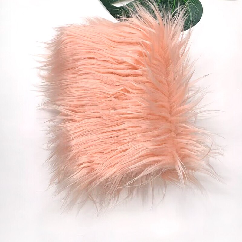 25x45cm Wide, 8cm Long Pile Artificial Faux Fur Fabric Ideal for Patchwork, Sewing, Doll Toy Beard Hair, DIY Handmade Projects, Home Decoration, and Cosplay Costumes