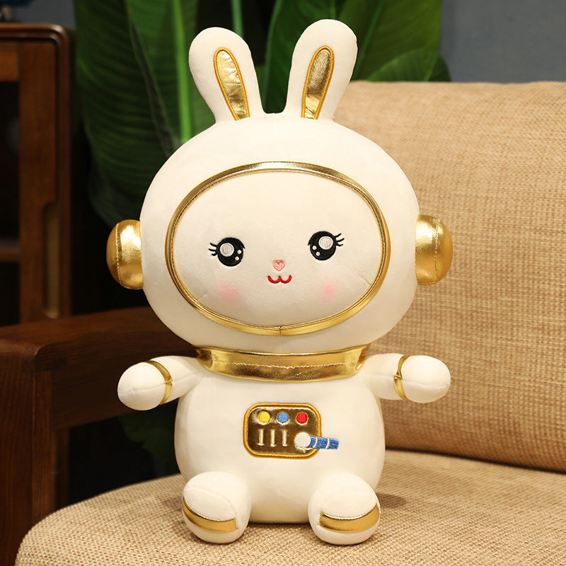 Astronaut-Themed Plush Space Rabbit Collectible Action Figures for Kids and Adults