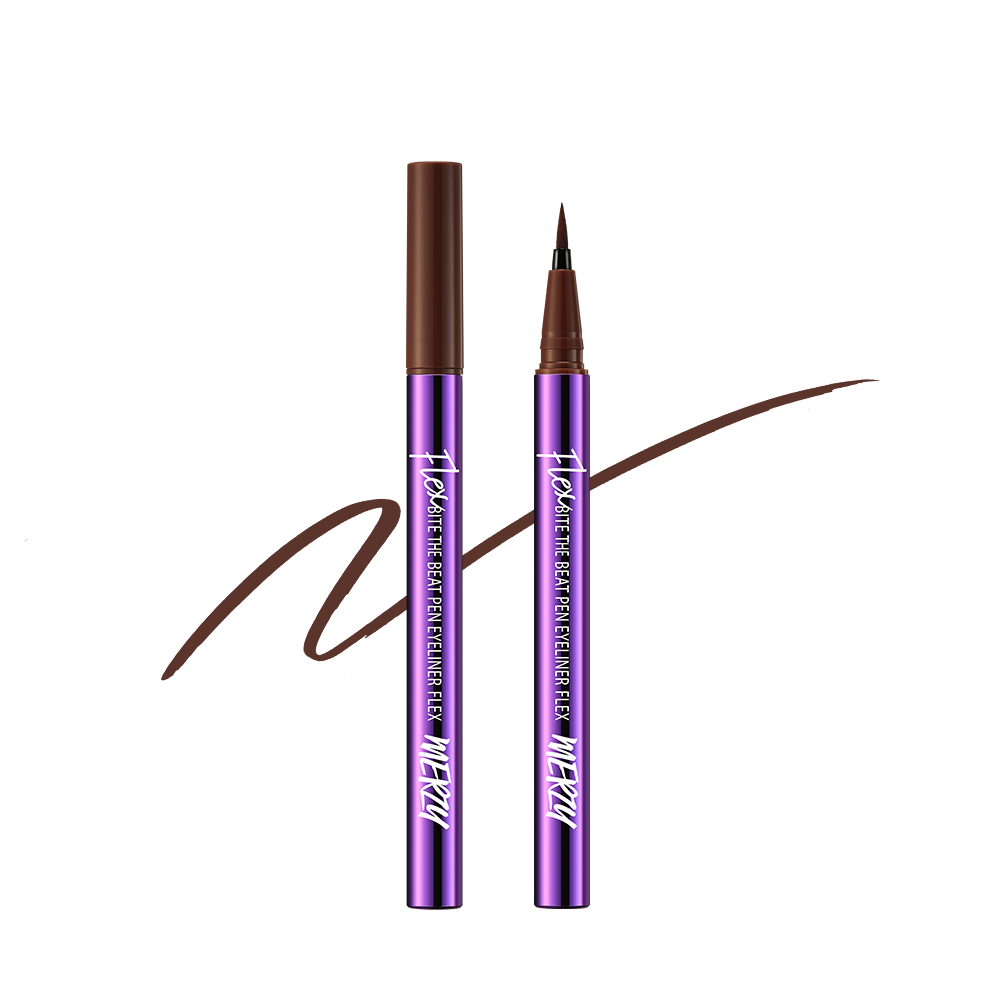 MERZY BITE THE BEAT Flexible Pen Eyeliner - 0.6g with 3 Color Options