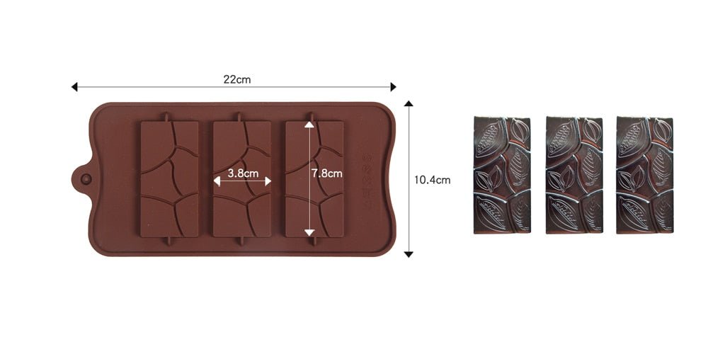1 Piece Silicone Chocolate and Fondant Mould with 12 Cells - Ideal Kitchen Baking Accessory for Patisserie and Candy Bar Decoration