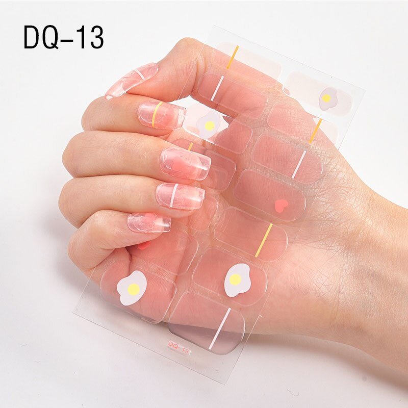 Glitter Powder Sequins Fashion Nail Art Stickers for Party DIY Manicure, 1 Sheet Collection