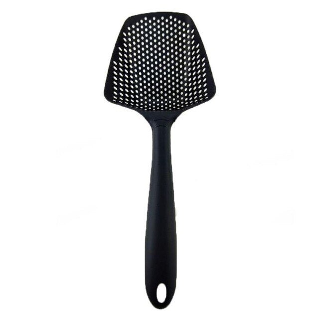 1 Piece Portable Nylon Filter Cooking Shovel Strainer Scoop - Ideal Kitchen Accessories for Colander and Leaking Tasks