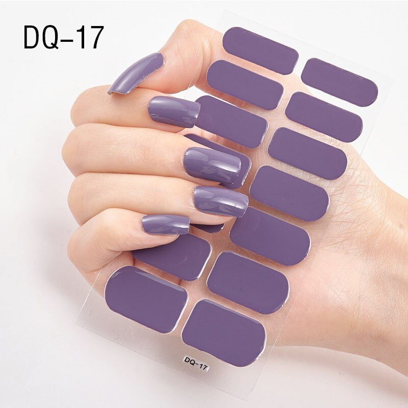 Glitter Powder Sequins Fashion Nail Art Stickers for Party DIY Manicure, 1 Sheet Collection