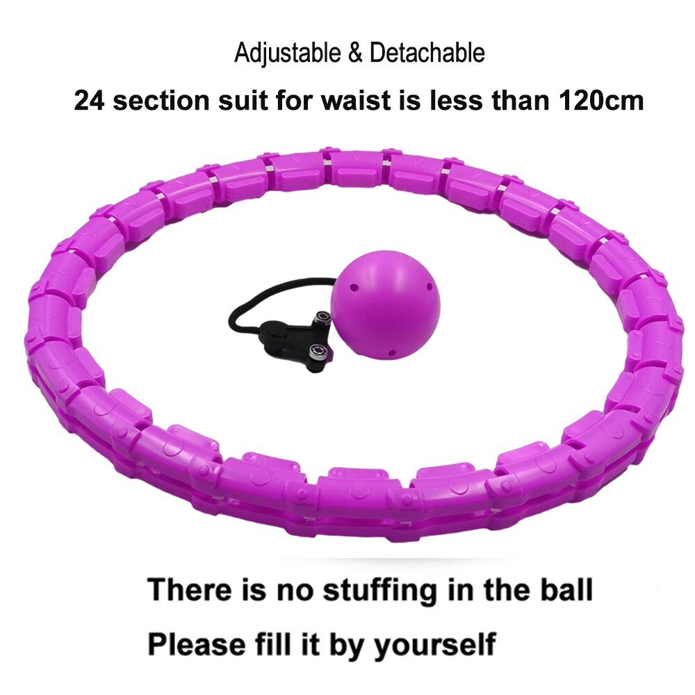 24 - Section Detachable ABS Sport Hoop for Abdominal Workout and Weight Loss