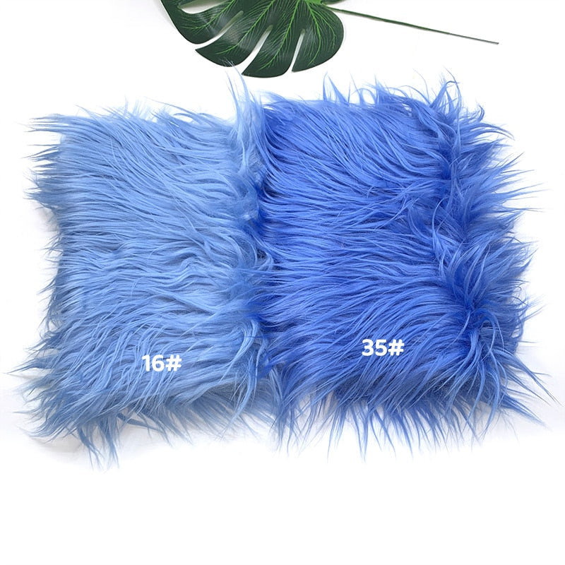 25x45cm Wide, 8cm Long Pile Artificial Faux Fur Fabric Ideal for Patchwork, Sewing, Doll Toy Beard Hair, DIY Handmade Projects, Home Decoration, and Cosplay Costumes