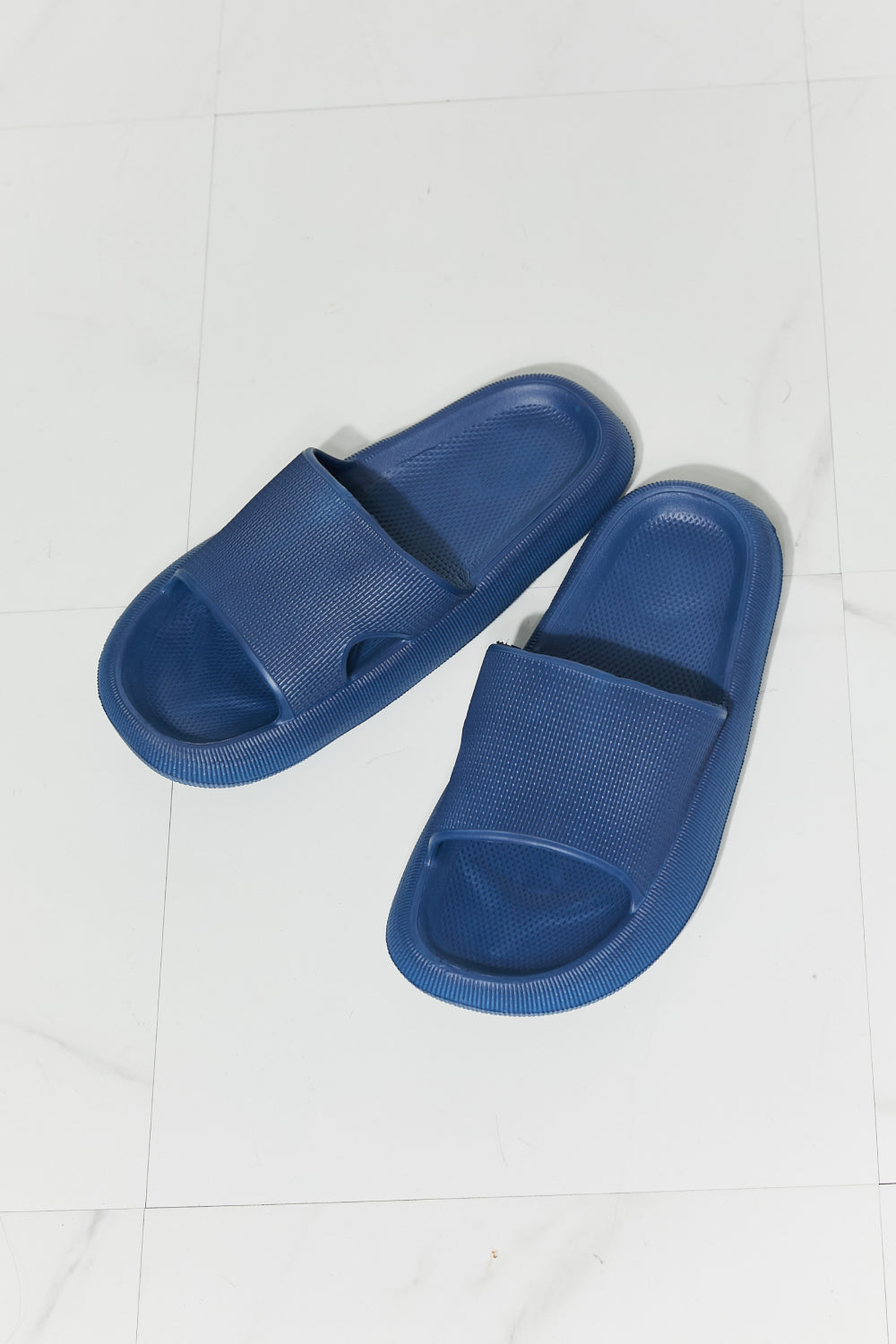 Navy MMShoes Open Toe Slide: Comfortable and Stylish Rubber Slippers