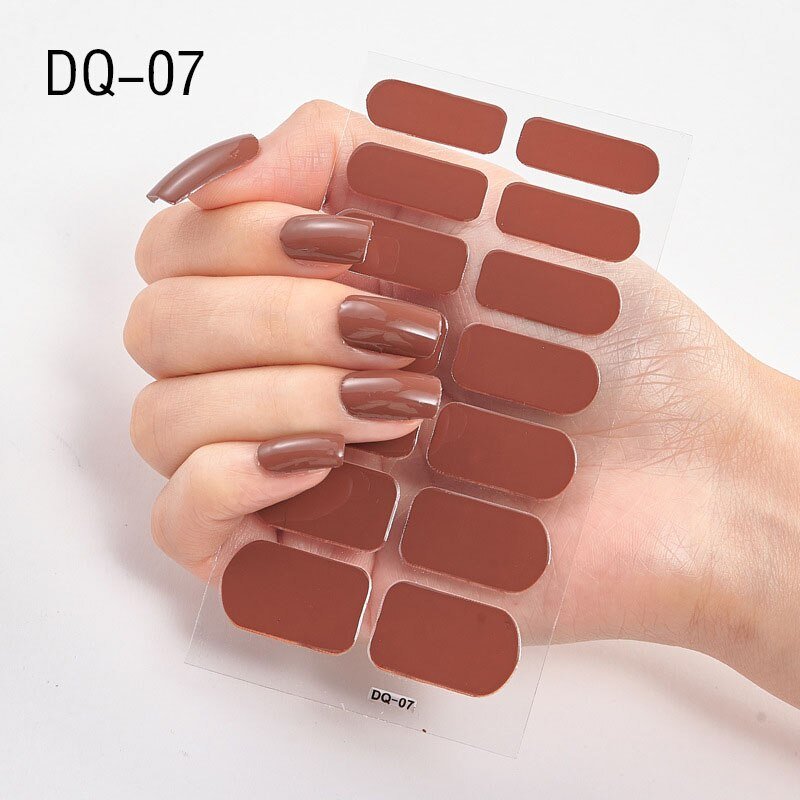 Glitter Powder Sequins Fashion Nail Art Stickers for Party DIY Manicure, 1 Sheet Collection