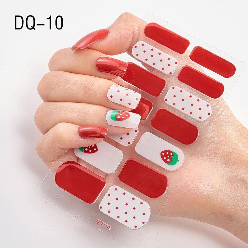 Glitter Powder Sequins Fashion Nail Art Stickers for Party DIY Manicure, 1 Sheet Collection