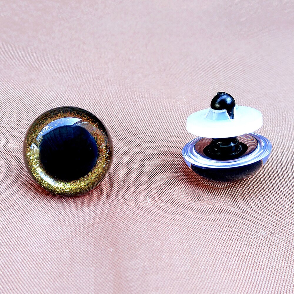 20-piece Set of 3D DIY Glittering Safety Eyes in Various Sizes and Colors for Crochet Amigurumi Toys and Dolls, Including 9mm, 10mm, 12mm, 14mm, 16mm, 18mm, 20mm, 22mm, and 24mm Sizes