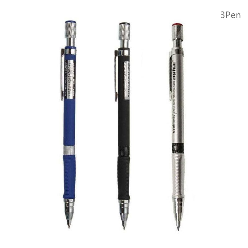 High - Quality 2.0mm Mechanical Pencil Set with 2B Color and Black Lead Refills for Draft Drawing, Writing, Crafting, and Art Sketching