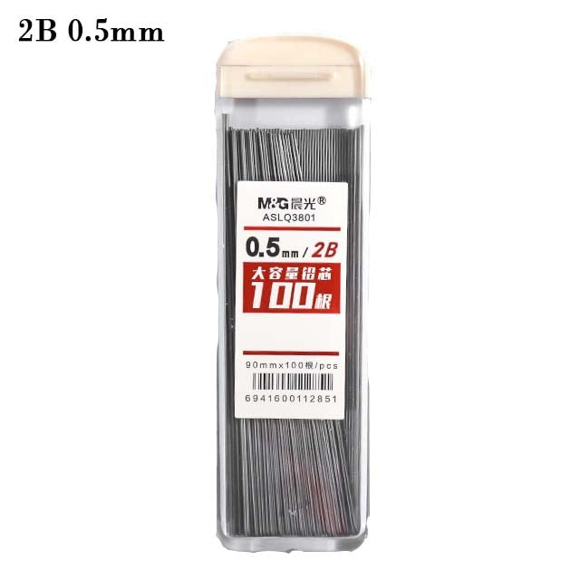 100 Pieces 0.5/0.7mm 2B/HB Mechanical Pencil Lead Refills for Office, School & Art