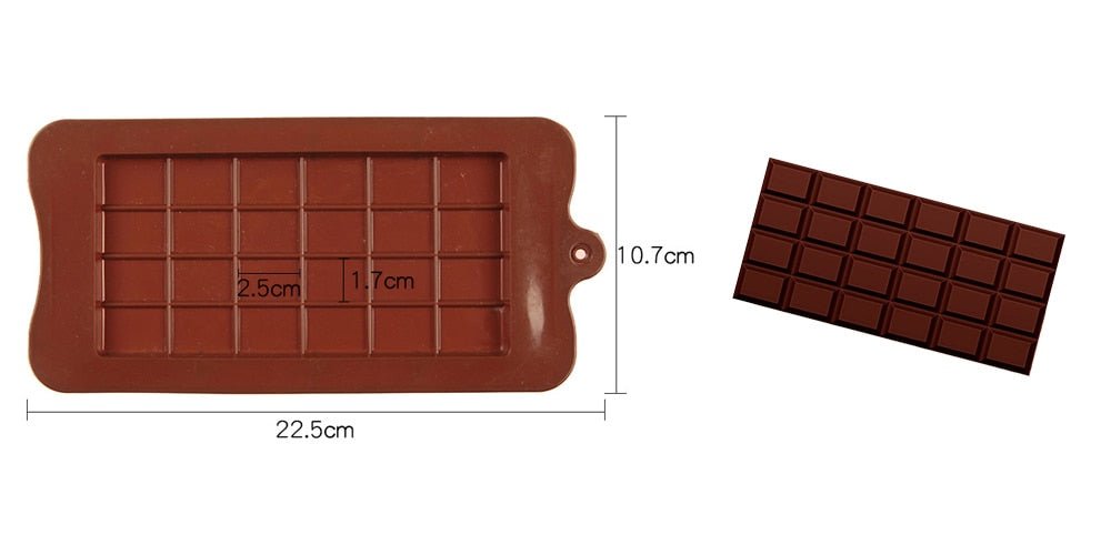 1 Piece Silicone Chocolate and Fondant Mould with 12 Cells - Ideal Kitchen Baking Accessory for Patisserie and Candy Bar Decoration