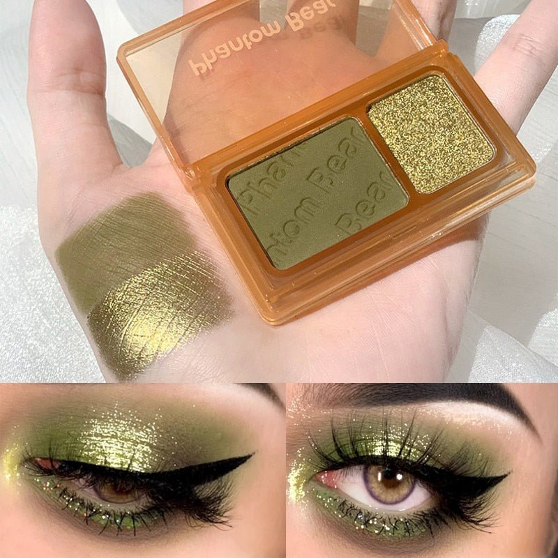 Professional 2 - Color Matte & Glitter Eye Shadow Palette with Neon, Nude & Red Pigments