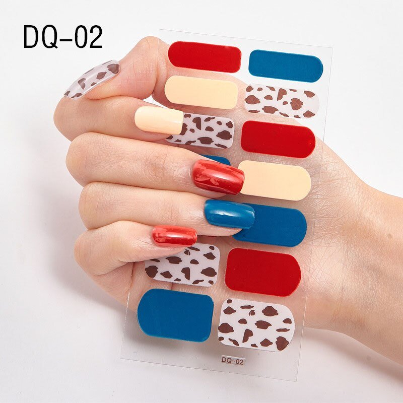 Glitter Powder Sequins Fashion Nail Art Stickers for Party DIY Manicure, 1 Sheet Collection