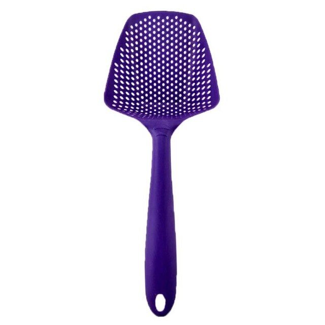1 Piece Portable Nylon Filter Cooking Shovel Strainer Scoop - Ideal Kitchen Accessories for Colander and Leaking Tasks