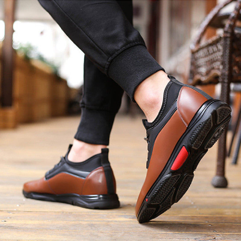 Men's Breathable and Versatile Leather Sport Casual Shoes