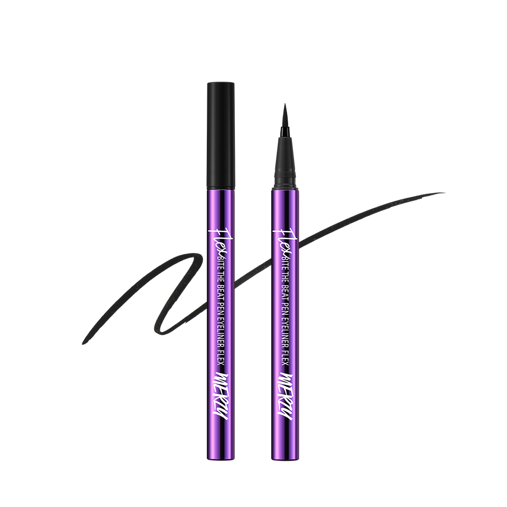 MERZY BITE THE BEAT Flexible Pen Eyeliner - 0.6g with 3 Color Options