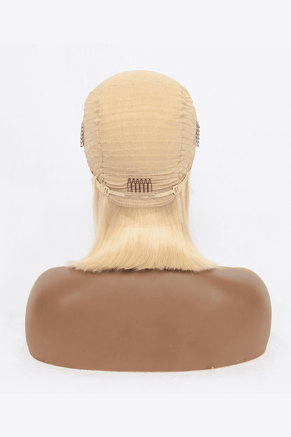 12-inch 160g #613 Human Hair Lace Front Wigs with 150% Density