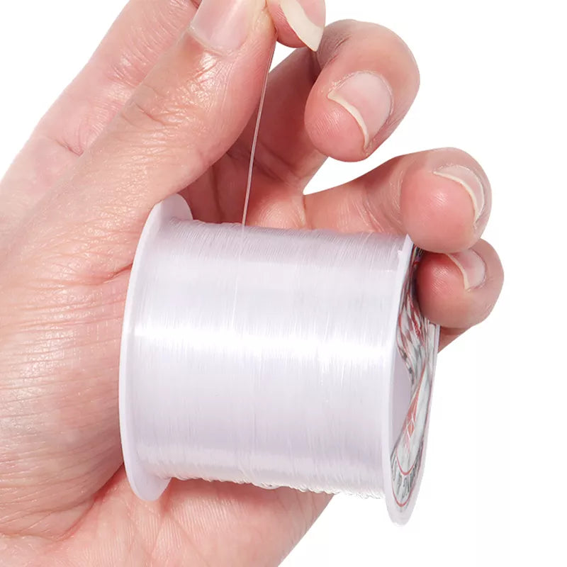 Single Piece of 0.2 - 1mm Clear Non - Stretch Nylon Fishing Line for Beads, Ideal Wire String for Jewelry Making Supplies - Wholesale Available
