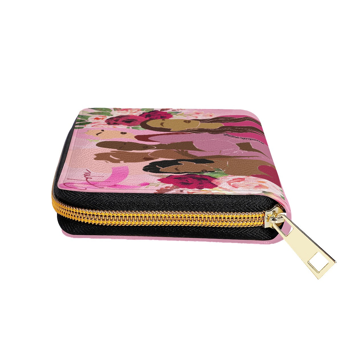Dunbi-Designed Mini Breast Cancer Awareness Purse for Women in Pink, Hot Pink, Burgundy, Black - Featuring Roses and Smooth Design
