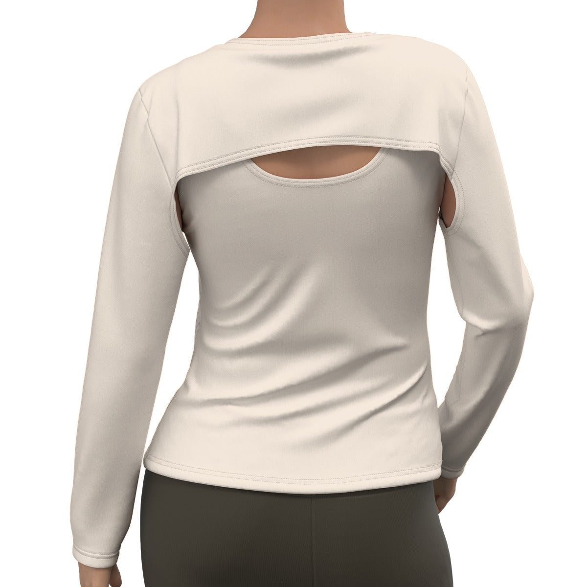 All-Over Printed Women's Two-piece Sports Sweatshirt in Stylish Black - Ideal for Asian, Muslim Women, Combining Beauty and Elegance (Designed by Dunbi)