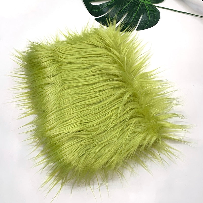 25x45cm Wide, 8cm Long Pile Artificial Faux Fur Fabric Ideal for Patchwork, Sewing, Doll Toy Beard Hair, DIY Handmade Projects, Home Decoration, and Cosplay Costumes