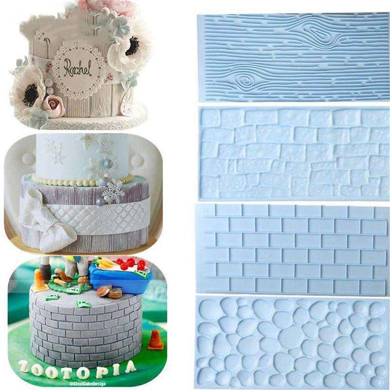 1 Set Blue 3D Plastic Chocolate Cake Fondant Baking Mold for Sugarcraft Decor