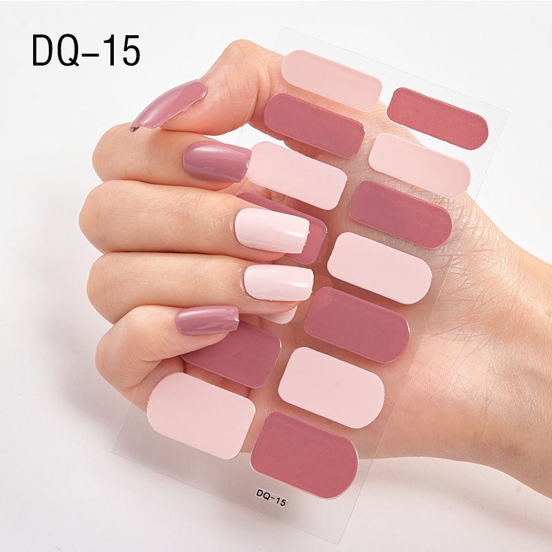Glitter Powder Sequins Fashion Nail Art Stickers for Party DIY Manicure, 1 Sheet Collection