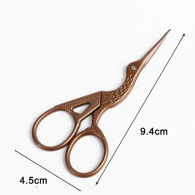 Single Piece of Vibrantly Colored Stainless Steel Vintage-style Scissors for European Classic Craft, Knitting, Sewing, and DIY Jewelry Making - Brand New