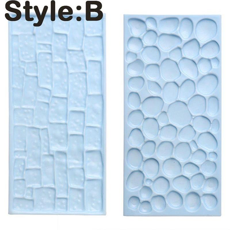 1 Set Blue 3D Plastic Chocolate Cake Fondant Baking Mold for Sugarcraft Decor