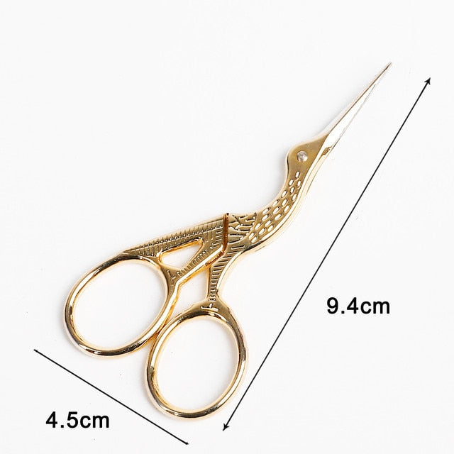 Single Piece of Vibrantly Colored Stainless Steel Vintage-style Scissors for European Classic Craft, Knitting, Sewing, and DIY Jewelry Making - Brand New