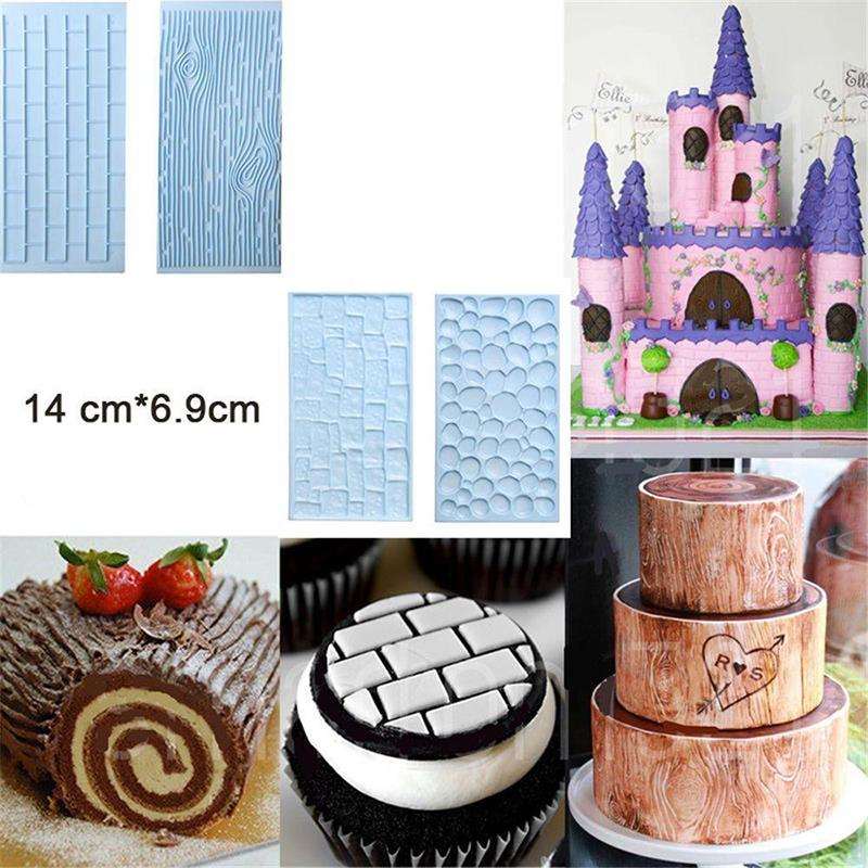 1 Set Blue 3D Plastic Chocolate Cake Fondant Baking Mold for Sugarcraft Decor
