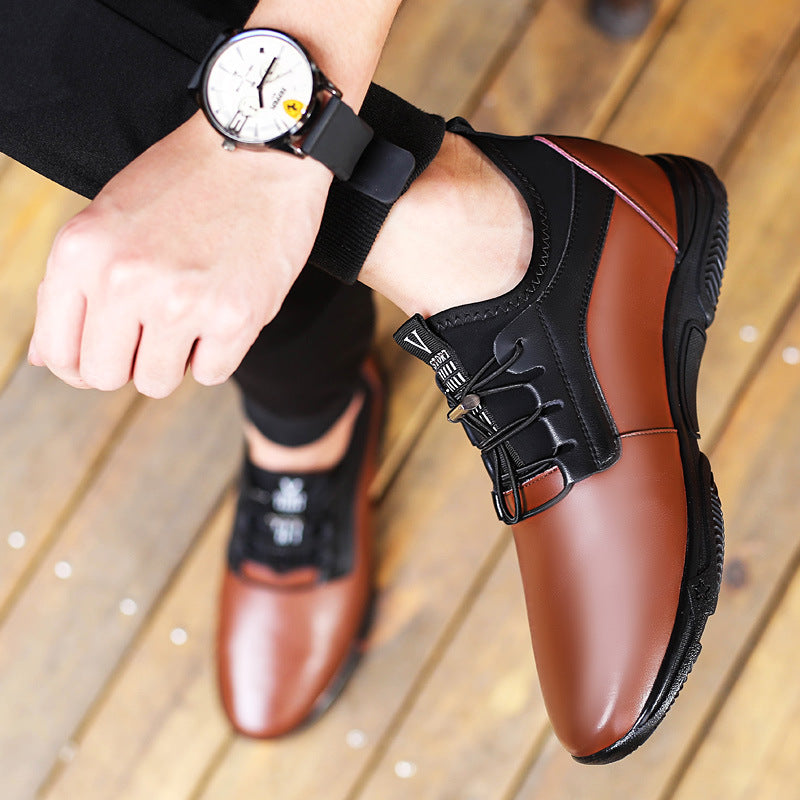Men's Breathable and Versatile Leather Sport Casual Shoes