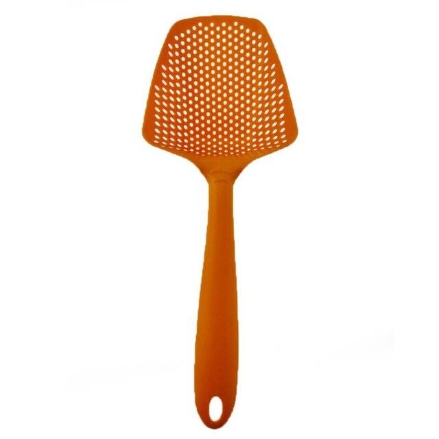 1 Piece Portable Nylon Filter Cooking Shovel Strainer Scoop - Ideal Kitchen Accessories for Colander and Leaking Tasks