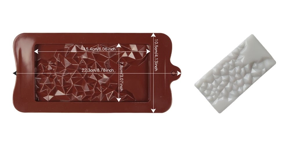 1 Piece Silicone Chocolate and Fondant Mould with 12 Cells - Ideal Kitchen Baking Accessory for Patisserie and Candy Bar Decoration